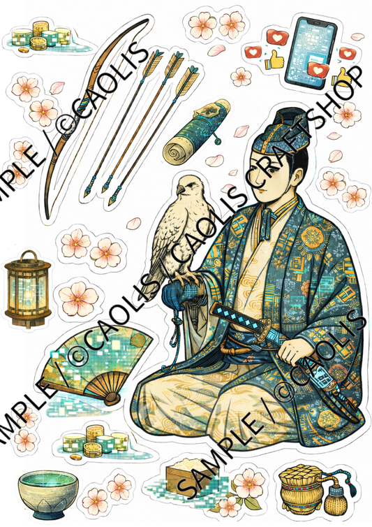The Holographic Hawker: Young Lord & Sakura　鷹狩の若様