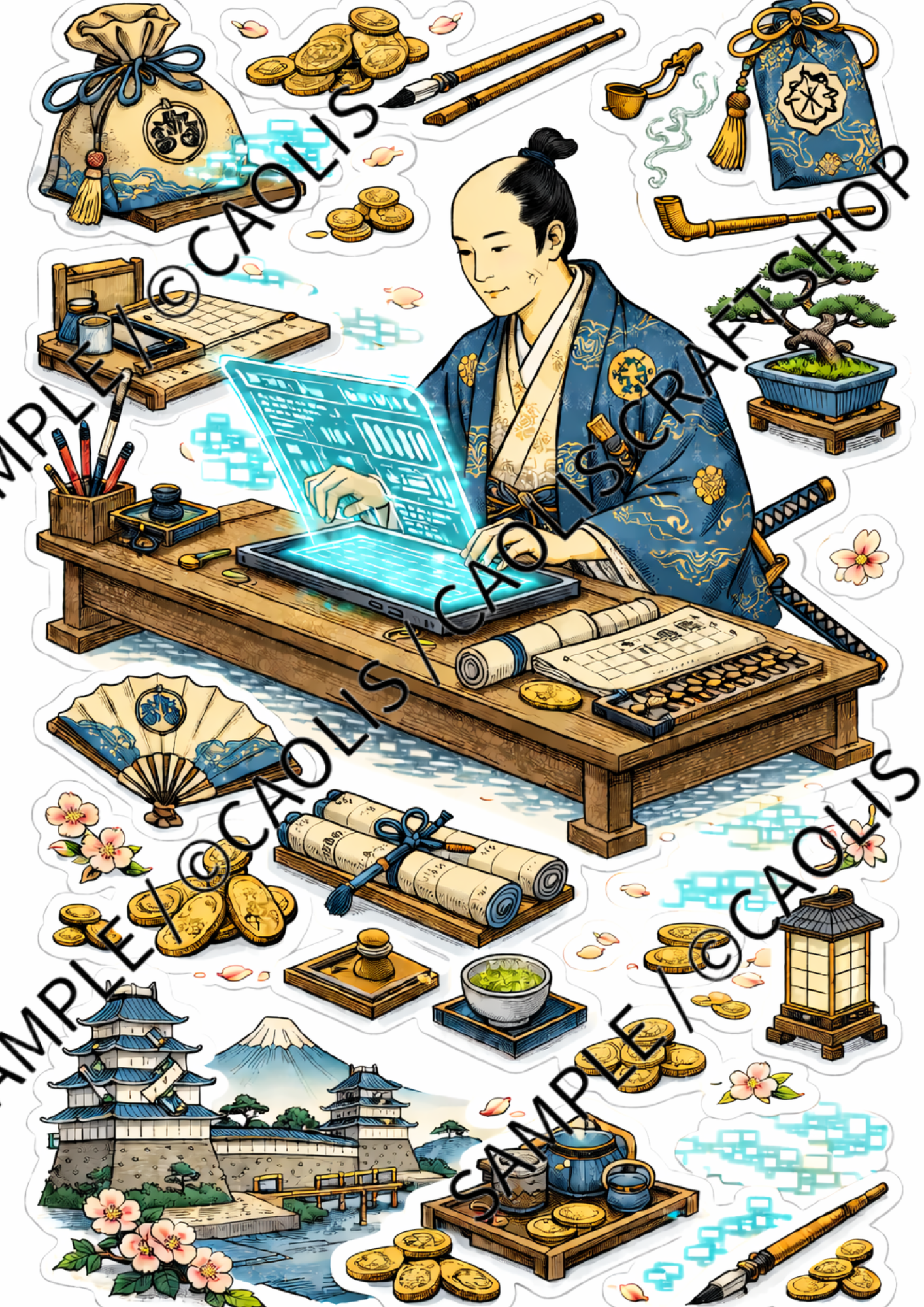 Neo-Edo Professional Series: 5-Piece Special Sticker Set