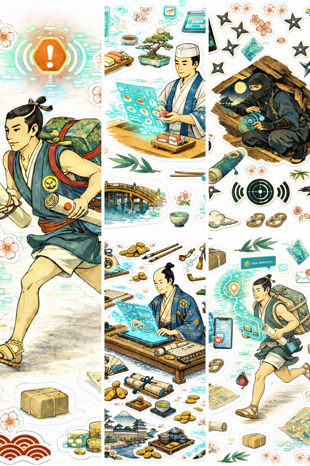 Neo-Edo Professional Series: 5-Piece Special Sticker Set