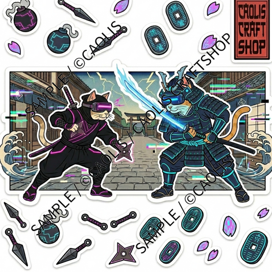 The Great Meow-duel: Samurai Cat vs. Ninja Cat　猫武士と猫忍者の決闘